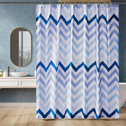 Bathroom Shower Curtain, Water Resistant Fabric with Rust Proof Grommets & Hooks, Weighted Hem, Machine Washable, 72"x72", Light Brown, Beige